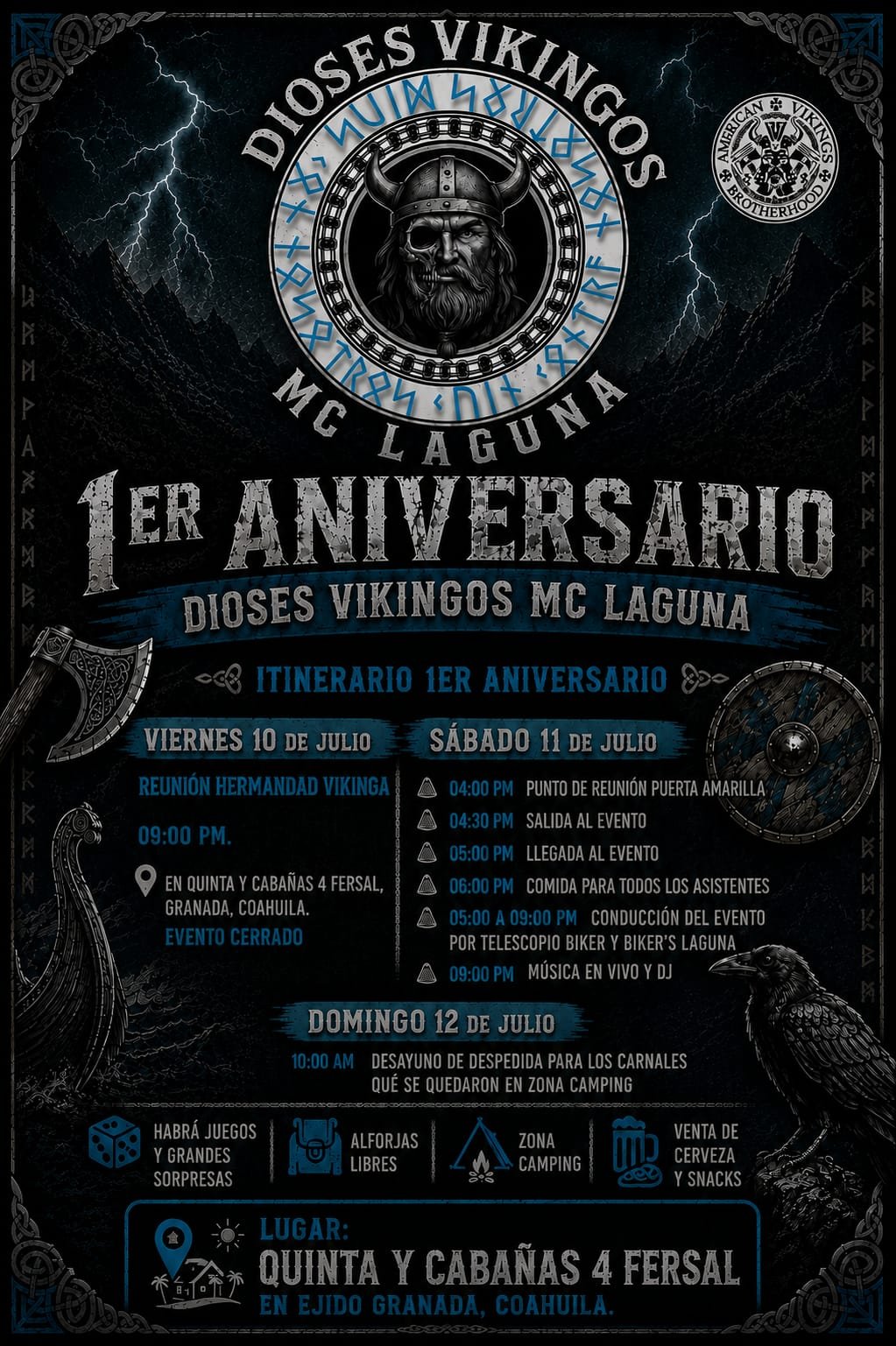 1er aniversario de dioses vikingos mc laguna